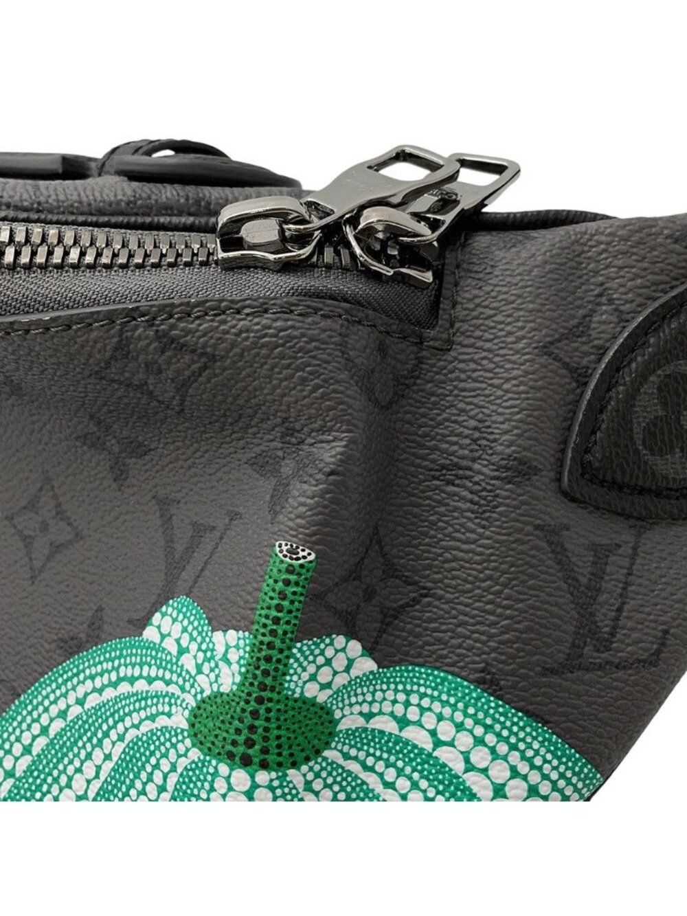 Louis Vuitton Belt Bag Monogram Eclipse Reverse LV Yk Maxi Bam Yayoi Kusama - Picture 8 of 10